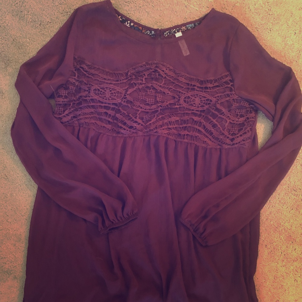 Plum Target Chiffon Like Dress
